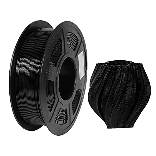 IEMAI 3D TPU Printer Filament 1.75mm +/- 0.03mm, Flexible TPU 3D Printer Filament, 1KG Spool for 3D Printing, Hardness 98A, Black