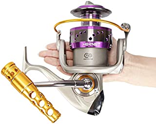 Ecooda Heavy Duty Metal Spinning Jigging Fishing Reels Saltwater Waterproof Body Boat Trolling Fishing Reel HS12000/15000 Max Drag: 55lbs/66lbs