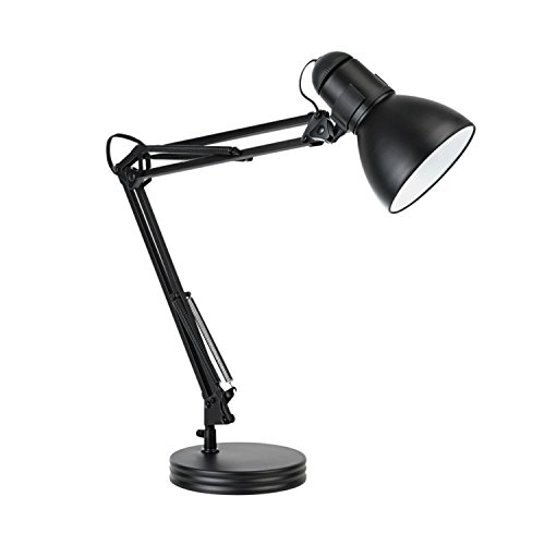 Globe Electric 5698601 Heavy Base Architect Desk Lamp, Black