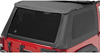 Bestop 5822235 Black Diamond Tinted Window Kits For Bestop Trektop NX Soft Tops For 2007-2018 Wrangler JK 2DR