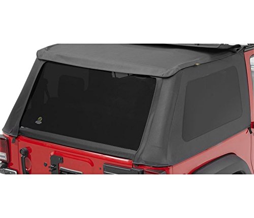 Bestop 5822235 Black Diamond Tinted Window Kits For Bestop Trektop NX Soft Tops For 2007-2018 Wrangler JK 2DR