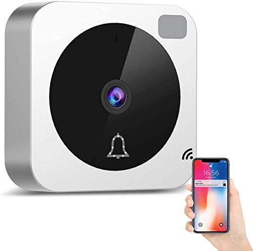 Video Doorbell - Doorbell Camera 2.4GHz Wi-Fi with Motion Detector, 185°Wide Angle Doorbell Camera with Night Vision, Camera Doorbell with 2-Way Talk & Cloud Storage, Compatible with Alexa Echo Show