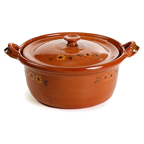 Ancient Cookware Mexican Clay Pot, Large, Terracotta