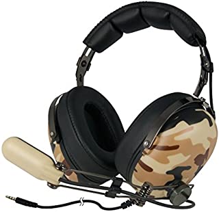 ARCTIC P533 - Stereo Gaming Headset with High Fidelity Sound and Boom Microphone, compatible with PC, Laptop, Smartphones, Tablets, Xbox, Playstation and devices with 3.5 mm jack - Military