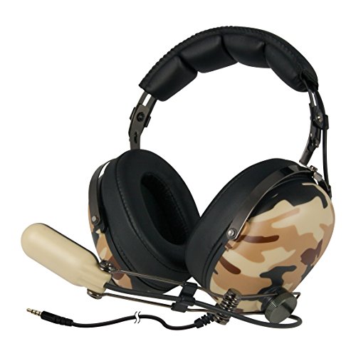 ARCTIC P533 - Stereo Gaming Headset with High Fidelity Sound and Boom Microphone, compatible with PC, Laptop, Smartphones, Tablets, Xbox, Playstation and devices with 3.5 mm jack - Military