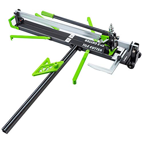 Mophorn Tile Cutter 39 Inch,Manual Tile Cutter Single Rail,w/Precise Laser Positioning,Anti-sliding Rubber Surface, Four Brackets Suitable,Multiple Angle Cuttings, For Large Tile 0.24