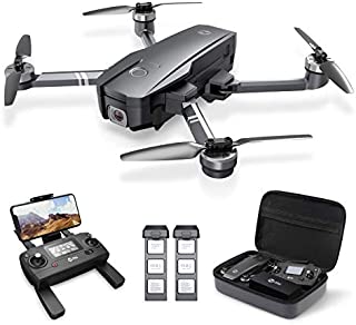 Holy Stone HS720 Foldable GPS Drone with 4K UHD Camera for Adults, Quadcopter with Brushless Motor, Auto Return Home, Follow Me, 26 Minutes Flight Time, Long Control Range, Includes Carrying Bag