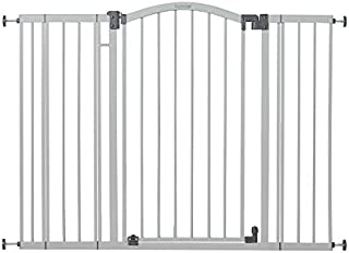 Summer Extra Tall & Wide Safety Baby Gate, Cool Gray Metal Frame  38 Tall, Fits Openings 29.5 to 53 Wide, Baby and Pet Gate for Extra-Wide Doorways, Stairs, and Wide Spaces