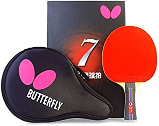 Butterfly B702FL Shakehand Table Tennis Racket | China Series | Powerful Carbon Blade and Rubber Combination with Racket Case | Recommended for Intermediate Level Players