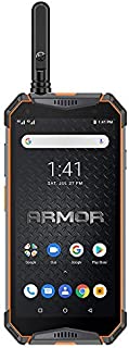 Ulefone Armor 3WT Rugged Cell Phones Unlocked, IP68 Walkie Talkie Waterproof Smartphone, 10300mAh, 5.7 Inch, 6GB + 64GB, Android 9.0, 4G Dual SIM, Compass NFC GPS OTG Shockproof, Dustproof (Orange)