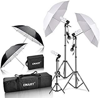 Emart 600W Photography Photo Video Portrait Studio Day Light Umbrella Continuous Lighting Kit