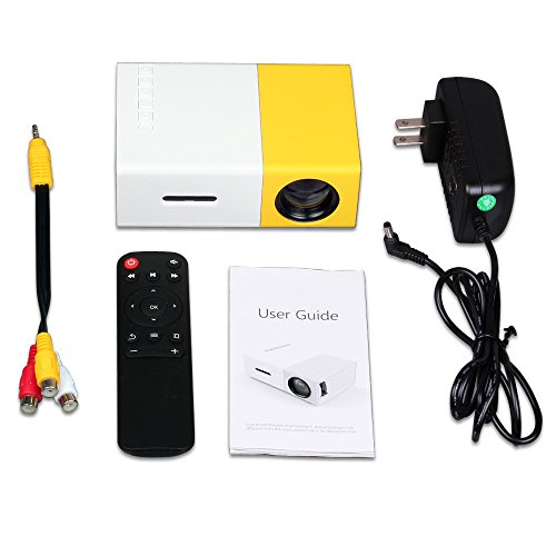 Portable Mini projectors LED Micro Projector 1080P Home Party Meeting Theater Projector2020 Upgraded Version 