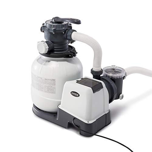 Intex Krystal Clear Sand Filter Pump for Above Ground Pools, 12-inch, 110-120V with GFCI