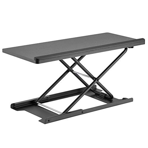 HumanCentric Keyboard and Mouse Stand (Black)  Adjustable Riser for Standing Desks/Desktops and Sit Stand Desks | Lifts Up to 13 inches in Height