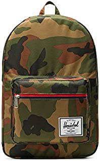 Herschel Pop Quiz Backpack, Woodland Camo/Multi Zip, Classic 22L