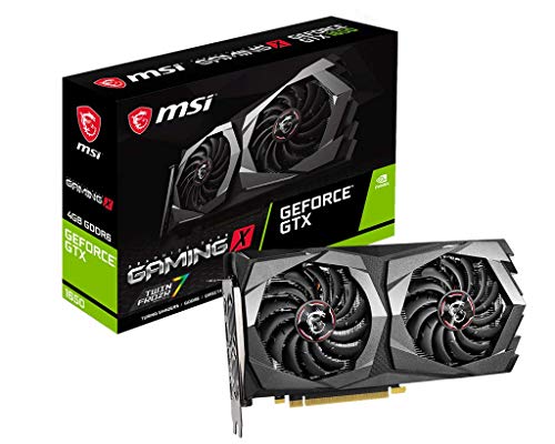 MSI Gaming GeForce GTX 1650 128-Bit HDMI/DP 4GB GDRR6 HDCP Support DirectX 12 Dual Fan VR Ready OC Graphics Card (GTX 1650 D6 Gaming X)