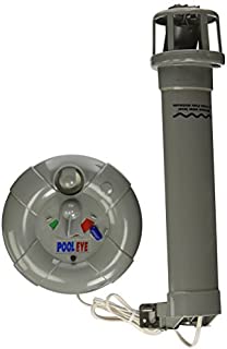 PoolEye Aboveground Pool Immersion Alarm  Battery Powered Water Motion Sensor for up to 24 Round or 16 x 32 Oval, Poolside Siren Only, PE14, Small, Grey