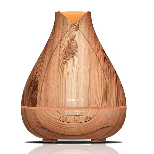 Ominilight Essential Oil Diffuser, Oil Diffuser for Essential Oils Large Room 530ML, Aromatherapy Oil Diffuser with Timer Settings, Waterless Auto Shut-Off Humidifier for Home, Office
