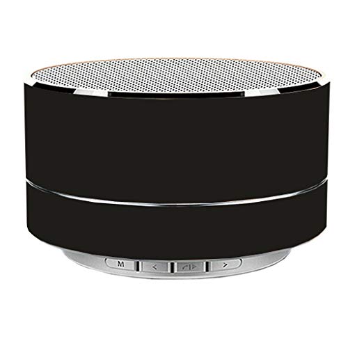 Jesaisque Bluetooth Speakers-Portable Wireless Bluetooth Speaker with Built-in-Mic,Handsfree Call,AUX Line,TF Card,HD Sound and Bass for Smartphone and More (Black)