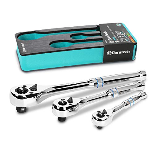 DURATECH 3-Piece Ratchet Set, 1/4