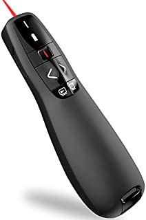 Wireless Presenter Remote, ESYWEN RF 2.4GHz USB Presentation Remote Control PowerPoint Presentation Clicker for Keynote/PPT/Mac/PC