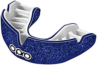 OPRO Power-Fit Mouthguard - for Football, Rugby, Hockey, Lacrosse, Wrestling, and Other Contact Sports (Galaxy Shimmer - Blue, Adult)