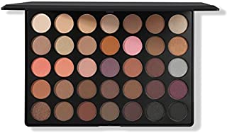 Morphe Pro 35 Color Eyeshadow Palette Warm 35W - Professional matte powder makeup palette with intense pigment