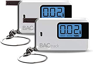 BACtrack Go Keychain Breathalyzer - White (2 Pack) | Ultra-Portable Breathalyzer Keychain for Personal Use