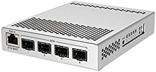 MikroTik 5-Port Desktop Switch, 1 Gigabit Ethernet Port, 4 SFP+ 10Gbps Ports (CRS305-1G-4S+IN)