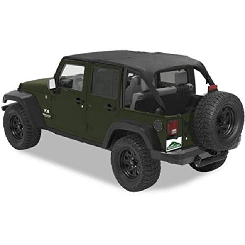 Pavement Ends by Bestop 41526-35 Black Diamond Sun Cap Plus for 2007-2017 Wrangler JK Unlimited