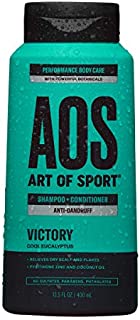 Art of Sport Anti Dandruff Shampoo and Conditioner for Men, Victory Scent, Dry Scalp Shampoo and Dandruff Treatment with Zinc Pyrithione, Coconut Oil and Aloe Vera, Sulfate Free, 13.5 fl oz