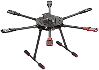 JMT Saker675 675mm 6-axis Carbon Fiber Folding Rack DIY RC Drone Hexacopter Frame Kit with Landing Skid Motor Mount