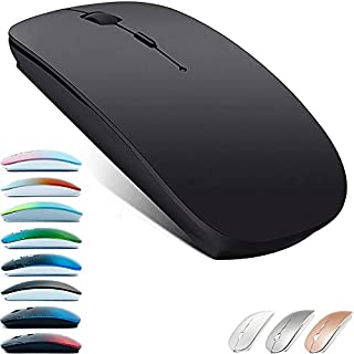 Rechargeable Bluetooth Mouse for MacBook pro/MacBook air/Laptop/iPad/iMac/pc, Wireless Mouse for MacBook pro MacBook Air/iMac/Laptop/Notebook/pc(Bluetooth Mouse/Black)