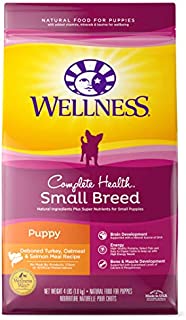 Wellness Complete Health Natural Dry Small Breed Puppy Food, Turkey, Salmon & Oatmeal, 4-Pound Bag