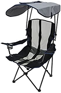 Kelsyus Original Canopy Chair - Foldable Chair for Camping, Tailgates, and Outdoor Events - Navy Stripe