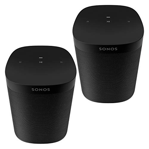 Two Room Set Sonos One SL - The Powerful Microphone-Free Speaker for Music and More - Black