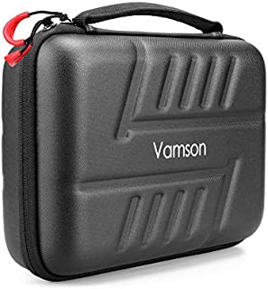 Vamson DIY Medium Carrying Case for GoPro Hero 9 8 7 6 5 4 3 Max, DJI Osmo Pocket Action, Insta360 One R,Hard Protective Travel Bag for Most Action Camera and Accessories VP812