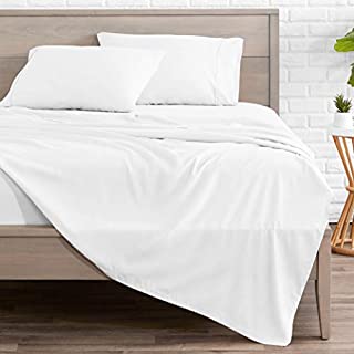 Bare Home California King Sheet Set - 1800 Ultra-Soft Microfiber Bed Sheets - Double Brushed Breathable Bedding - Hypoallergenic  Wrinkle Resistant - Deep Pocket (Cal King, White)