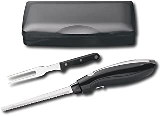 Hamilton Beach Electric Knife, with Stainless Steel Blade, and Ergonomically Designed Handle for Easy Grip, with a Sturdy Neat Case, Bonus Free Carving Fork Included