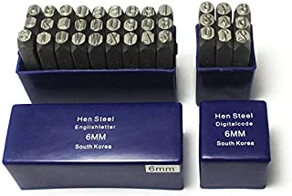 Oudtinx Number and Letter Stamp Set (36 Piece Punch Set/A-Z & 0-9) Industrial Grade Hardened Carbon Steel Metal - 1/4