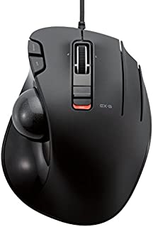 ELECOM Wired Thumb-Operated Trackball Mouse, 6-Button Function with Smooth Tracking, Precision Optical Gaming Sensor (M-XT3URBK)