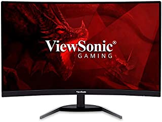 ViewSonic VX2768-PC-MHD 27 Inch 1080p Curved 165Hz 1ms Gaming Monitor with FreeSync Premium Eye Care HDMI and Display Port, Black