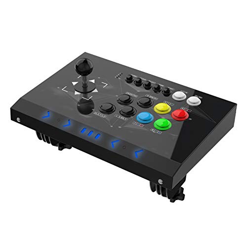 DOYO Arcade Joystick Machine Video Game Arcade Fight Stick for Home, Compatible with NEOGEO Mini/PC/PS Classic/Nintendo Switch/PS3/Android/Raspberry Pi (Black)