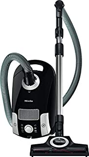 Miele Compact C1 Turbo Team Bagged Canister Vacuum, Obsidian Black