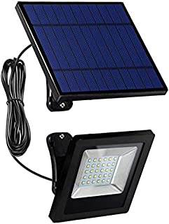 Solar Powered Lights Outdoor, Awanber Bright White Light IP65 Waterproof Auto Dusk to Dawn 350° Adjustable Solar Security Flood Lights for Barn, Garden, Garage, Pathway, Yard, Patio, Lawn, Balcony