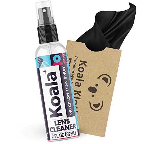 Koala Eyeglass Lens Cleaner Spray Kit | American Made | 2 Ounces + 1 Koala Cloth | Streak and Alcohol Free | Carefully Engineered Glasses Cleaner | Safe for All Lenses