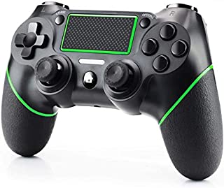 Diswoe Wireless Controller Bluetooth Gamepad for Playstation 4/Pro/Slim/PC Laptop(7/8/8.1/10) with DUALSHOCK Motion Motors, Audio Function, Touch Panel Joypad and Anti-Slip Design (Green)