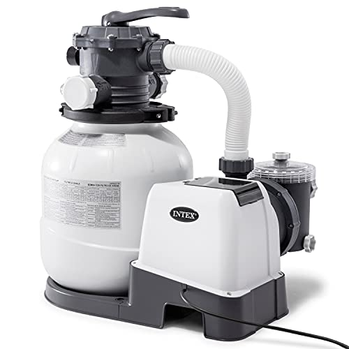 Intex Recreational Inc. 26645EG Intex-2100 Gph Sand Filter Pump W/GFCI (110-120 Volt) Pool, 12 in, light grey