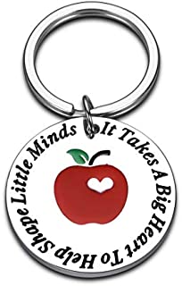 Teacher Gifts for Women Men, Teacher Keychain Appreciation Gifts from Student Thank You Gifts for Teachers Birthday Graduation Valentine's Day Keyrings Jewelry