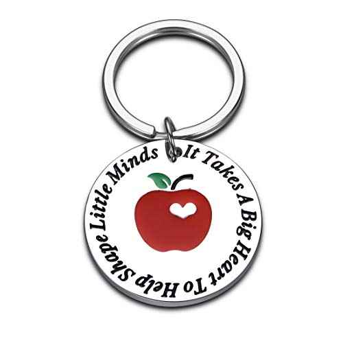 Teacher Gifts for Women Men, Teacher Keychain Appreciation Gifts from Student Thank You Gifts for Teachers Birthday Graduation Valentine's Day Keyrings Jewelry